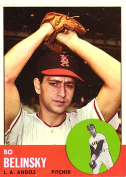 1963 Topps Baseball Cards      033      Bo Belinsky